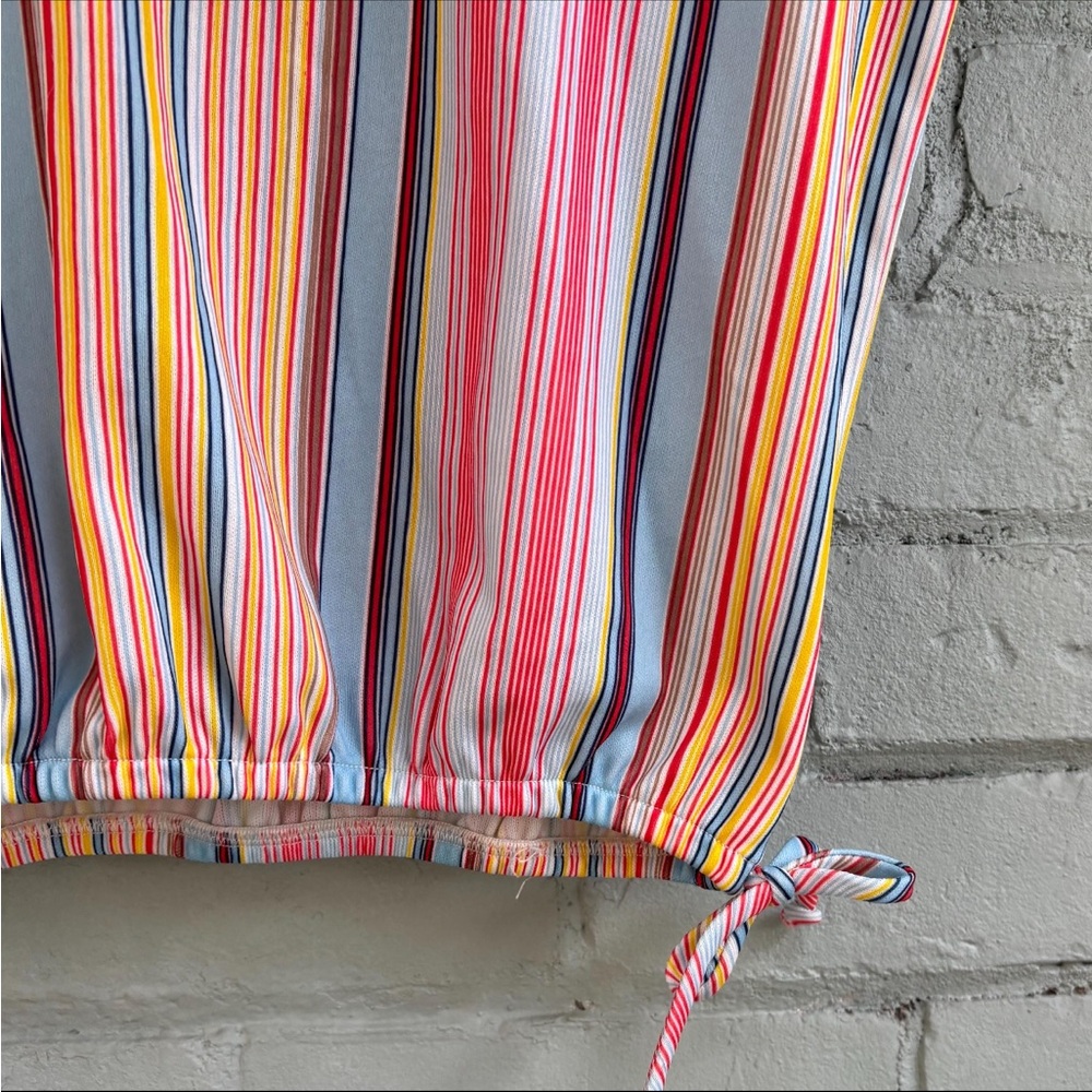 Vintage 70s Striped Multicolor Women's Top - Picture 3 of 9